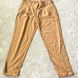 H&M tan women capri pants size 2